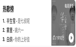 QQ音乐最近热门新歌有哪些?2021QQ音乐最火的新歌热歌